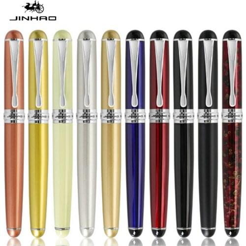 JINHAO X750 Colourful 14 Colors Roller Pen School Office Stationery Luxury Business Gift Writing Roller Ball Pen Refill