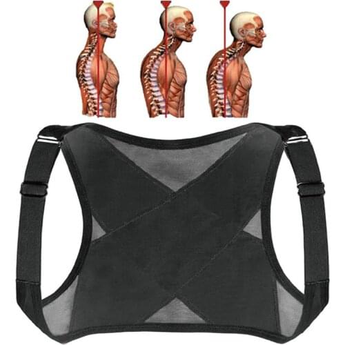 Adjustable Posture Corrector Brace Net Breathable Back Spine Support Belt Humpback Shoulder Posture Correction Belt 2 Colors