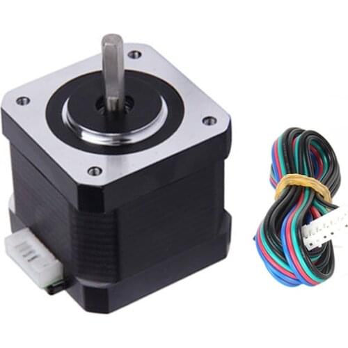 Free Shipping 42mm Nema17 Stepper Motor 42 Motor 42BYGH 1.5A (17HS4401) Motor 4-Lead for 3D Printer