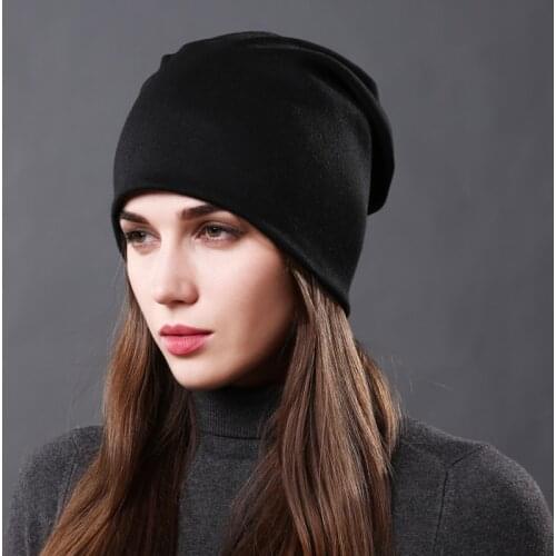 CNTANG New Autumn Winter Beanie Cotton Hat For Women Fashion Men Hip Hop Caps Casual Female Knitted Skullies Bonnets Warm Hats