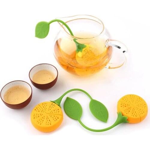 Tea Strainer Travel Hot Pot Spice Silicone Drain Bag Silicone Lemon Shaped Filter Diffuser Multi-function For Tea Filter Tools