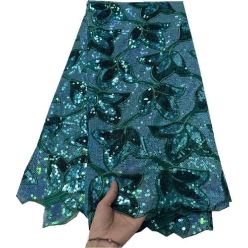 SJ Lace 2021 African French Net Lace Fabric With Sequins High Quality Tulle Lace Fabric Nigerian Lace Fabric For Sewing j3-36