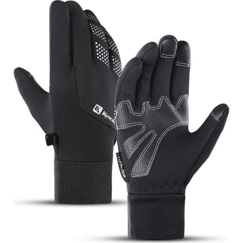 Outdoor Winter New Warm Cycling Sports Gloves Mens Touch Screen Windproof And Water-Repellent Sports Gloves