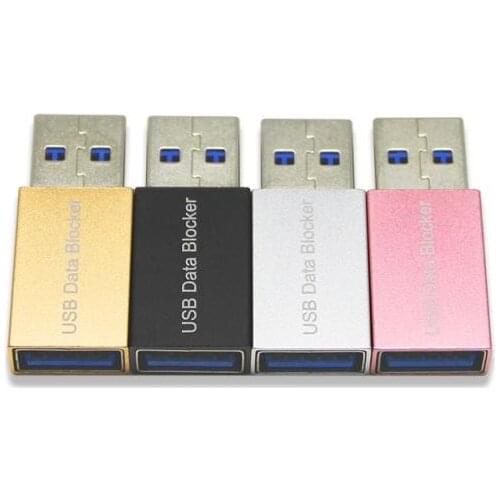 USB Data Blocker Defender Protects Phone & Tablet From Public Charging Stations Hack Proof Smart Stop Sync Adapter For Data Safe