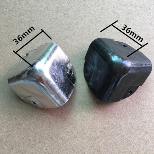 Chinese Antique Style Metal Box Corner European Iron Protection Case Edge Guard Corner Cover,Chrome Bronze Color,36mm,20Pcs