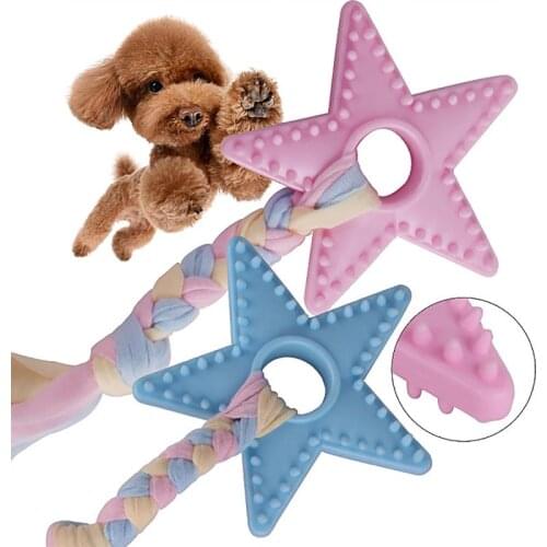 1pc Pet Toy Dog Puppy Cotton Chew Cute Star Toy Durable Braided Rope Funny Tool For Dog Puppies Pet Supplies Dog Favors