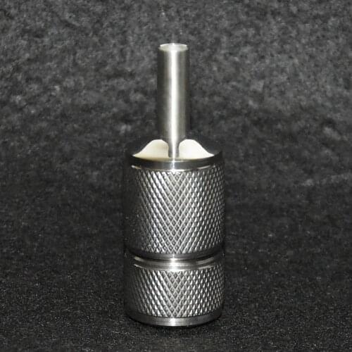 1PCS Stainless Steel Tattoo Grip 25MM With Back Stem Professional Tattoo Machine Grips Tubes Tips Tool Free Shipping