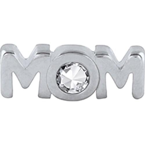 10PCS/lot 2ND EDITION 7MM New DIY Fashion Gifts Alloy 'Mom' Floating Charm For Floating Living Memory Locket