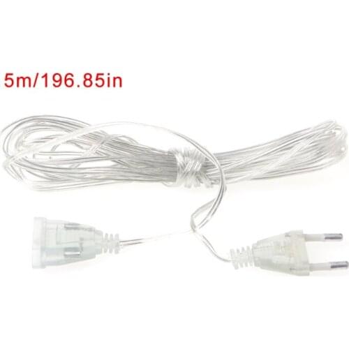 100W EU Plug Male To Female Power Supply AC Adapter Extension Cable Cord 3m 5m Drop Shipping Support