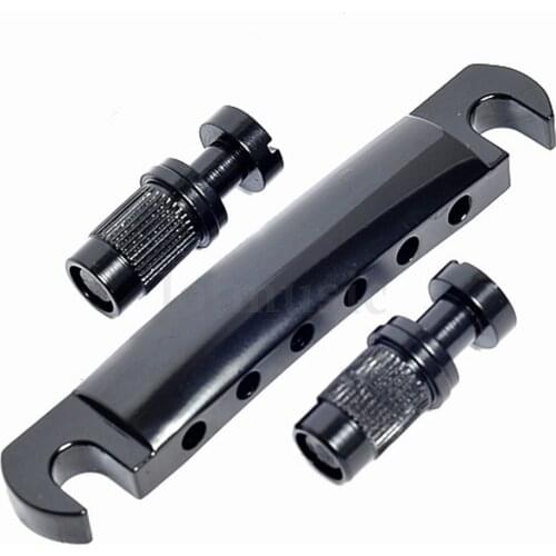 Guitar Tailpiece Bridge for Tune O Matic Electric Guitar Parts Accessories 6 String Gold Silver Black