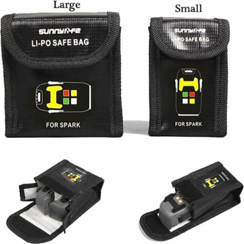 For DJI SPARK Drone Lipo Battery Case Explosion-proof Safe Storage Bag Fireproof Protective Box Heat Resistance Radiation Pocket