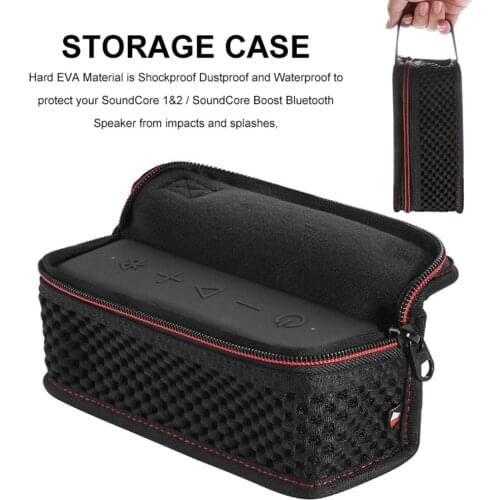 Carrying Case For SoundCore Boost/ SoundCore 1&2 Boost Speaker Storage Bag Waterproof Wireless Bluetooth-compatible Speaker Bag