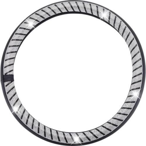 Car Steering Wheel Cover Shinny Anti-Slip Wheel Protector Automobile Interior Accessories Decoration Steering Covers