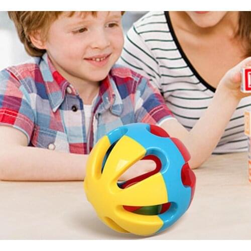 Colorful Baby Rattle Ball ABS Geometric Shape Baby Rattle Toy Smooth Edge Educational Baby Toys Early Learning Toys for Children
