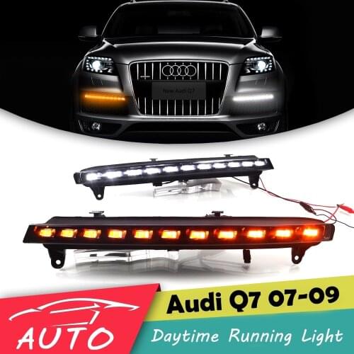 For Audi 05-09 10-15 Years Q7 Daytime Runnging Light Streamer Turn LED Rgb led Drl Strip