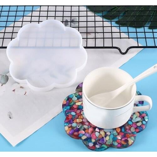 Tray Molds DIY Resin Coaster Molds Silicone Resin Tray Molds Epoxy Resin Casting Molds for DIY Casting Home Decoration