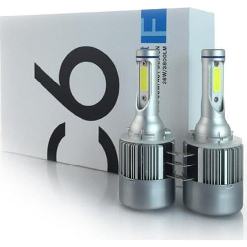 H15 72W 7600Lm Wireless Led Car Headlight Lamp Conversion Kit Driving Bulb 6000K Car Light Sourcing Running Light