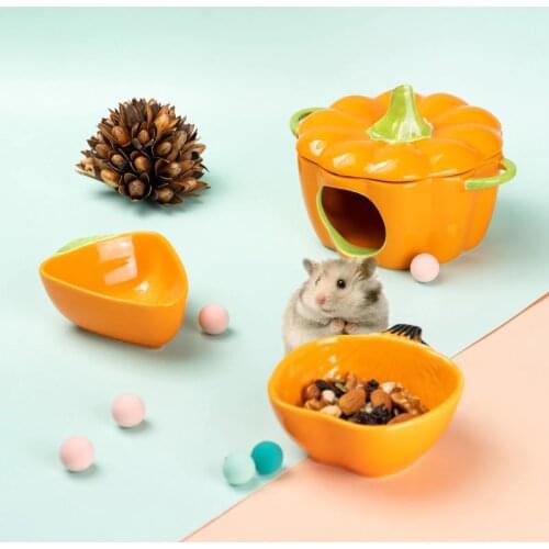 Ceramic Hamster Nest Summer Hamster Cooling Nest Hamster Feeding Bowl Hamster Cage Landscaping Supplies Hamster Accessories