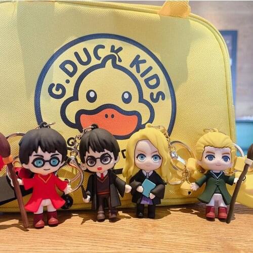 Harries Creative Key Chain Potter Fashion Malfoy Personality Bag Pendant Hermione Accessories Car Key Chain Birthday Gift