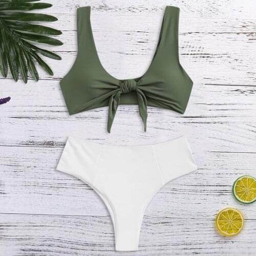 Swimwear Women Swimsuit Sexy Push Up Solid Bikinis Set Swimming Bathing Suit Beachwear Summer Femme Brazilian Bikini 2020 #t1g