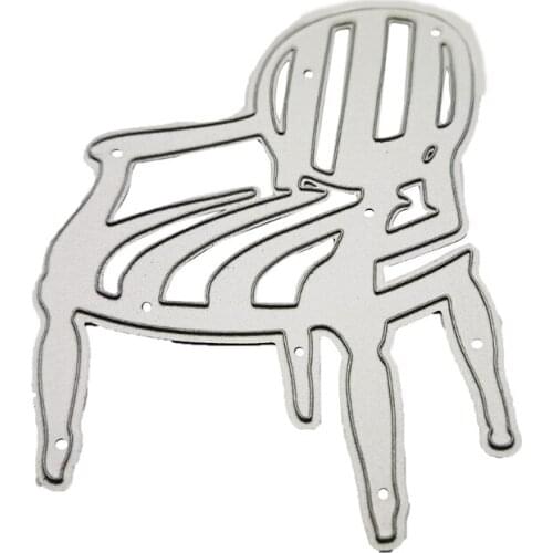 Chair Metal Cutting Dies Stencil DIY Scrapbooking Album Paper Card Template Mold