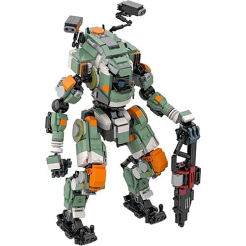 MOC Building Block Vanguard BT-7274 Robot Titanal Morphing Gatling Destroyer Rabbit Bricks Machine Model Boys Toys Gifts