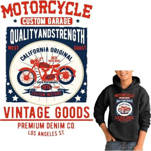 Motorcycle Stickers Letters Patches on Clothes Iron-on Transfers for Clothing Thermoadhesive Patch Diy Applique for Men Jacket