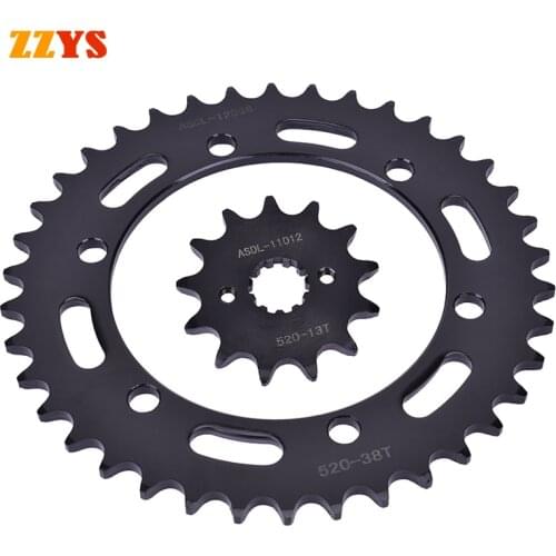 520 13T 38T 520-13T 520-38T Motorcycle Front Rear Sprocket Gear Staring Wheel For HONDA CBR250 CBR250R CBR250RA CBR 250 2011-13