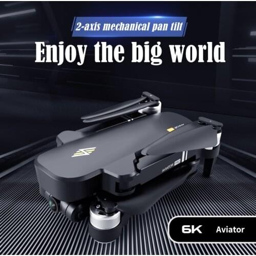Professional Camera Drone 6K Pixel Dual 2 Axis Mechanical Pan Tilt GPS Return Wind Resistance
