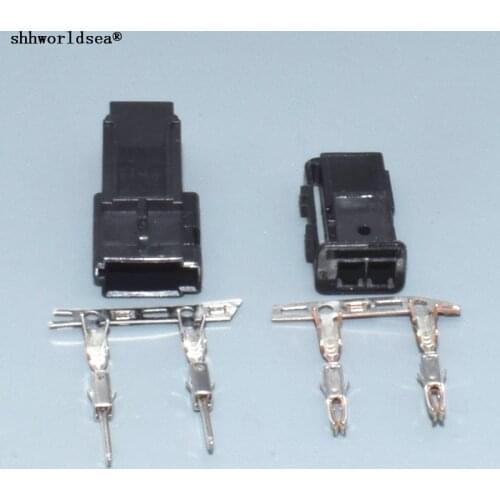 Shhworldsea 2pin car socket for Cadillac ATSL XT4 5 6 CT6 door bowl handle atmosphere lamp 2P hole connection plug terminal