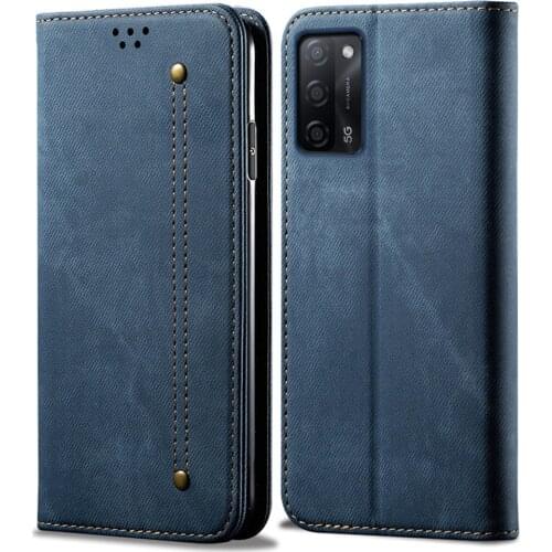 For OPPO A 55 5G 2021 Protective Case Leather Magnetic Card Slot Cover Oppo A55 Retro Flip Wallet Case for Oppo A55 Shell Cover
