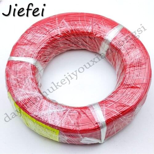 1 Reel 305M 3KV DC 28AWG/26AWG/24AWG/22AWG/20AWG/18AWG High Voltage silicone line Red Wire Cable degree centigrade New