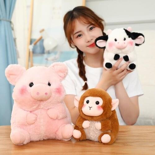 18/28/40cm Cute Soft Elephant Pig Penguin Plush Toys for Children Stuffed Lovely Animal Doll Baby Appease Toys Xmas Gifts