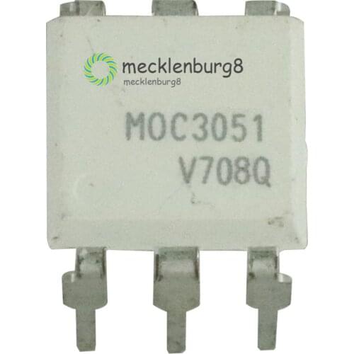 2PCS IC MOC3051 OPTOCOUPLER TRIAC-OUT 6-DIP NEW