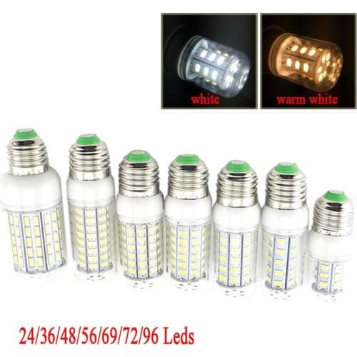 24 36 72 96 LED E27 Corn Bulb Light Lamp 220v warm cold white 5730 Candle Lights Bombillas Desk Lamp Home Lampada Ampoule