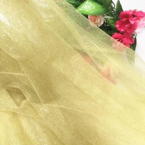 GLace 1M/Lot 4colour hot spray powder shiny sequins mesh glitter powder starry sky sequins transparent dress fabric TX742