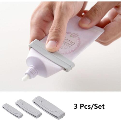 3 PCs/set Multifunction Cream Tube Squeezer Manual Toothpaste Dispenser Bathroom Squeeze Paste Squeezing Clamp Extruding Clip