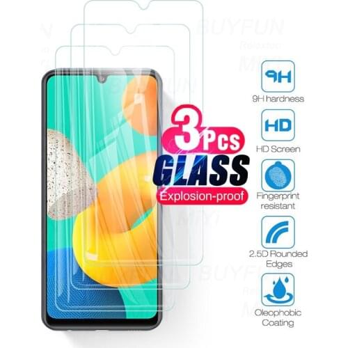 3pcs full cover screen protector for samsung galaxy m32 m 32 32a 2021 4g sm-m325f/ds 6.4'' amror protection tempered glass film