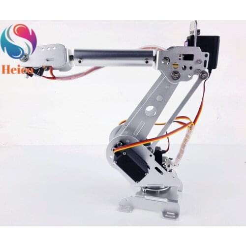 6 DOF Metal Mechanical Arm Bracket Robot Full Steel Bearing Arm Claw With MG996R/DS3218 Servo For DIY Robotics Childrens Toy