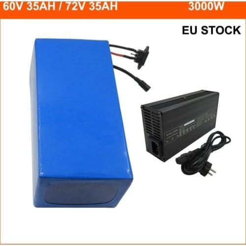 2500W 60V Electric Scooter Battery 60 Volt 25AH 20AH 30AH 35AH Ebike Bateria 5000mah 26650 cell 50A BMS 67.2V 2A / 5A Charger