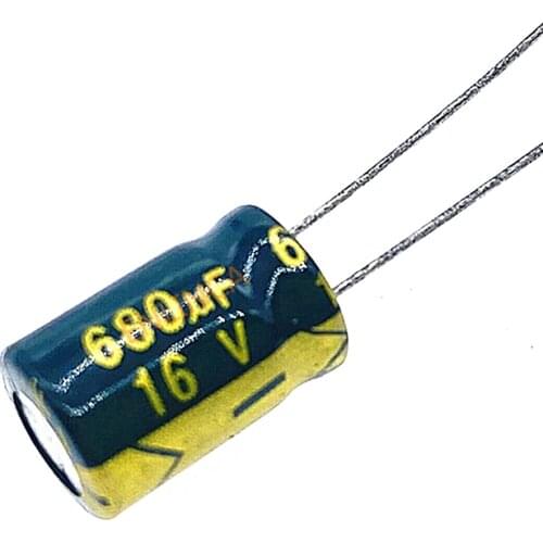 20pcs/lot P33 680UF 680uf16V Low ESR/Impedance High Frequency Aluminum Electrolytic Capacitor Size 8*12 16V 680uf 20
