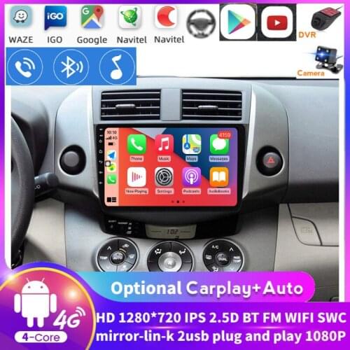 Android For Toyota RAV4 Rav 4 2007 2008 2009 2010 2011 Auto Radio GPS Player Camera Floating Window Support Steering Wheels FM