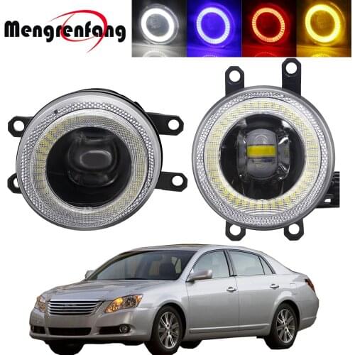 Car Passenger + Driver Fog Light Assembly LED Angel Eye Daytime Running Lamp DRL 30W 8000LM 12V For Toyota Avalon 2008 2009 2010