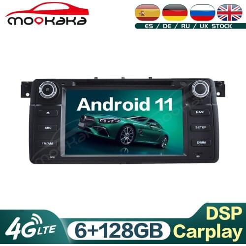 For BMW 3 Series E46 M3 1998-2006 Android 11 Car Multimedia Player Auto Radio GPS Navigation Audio Stereo Head Unit Carplay DSP