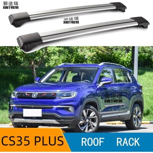 2Pcs Roof bars For changan CS35 plus 2018 2019 2020 Aluminum Alloy Side Bars Cross Rails Roof Rack Luggage CUV SUV LED