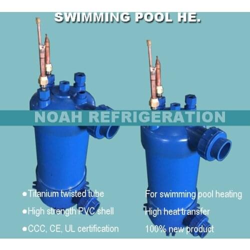 Free shipping ! 3.8KW titanium heat exchanger for swimming pool heat pump, titanium condenser