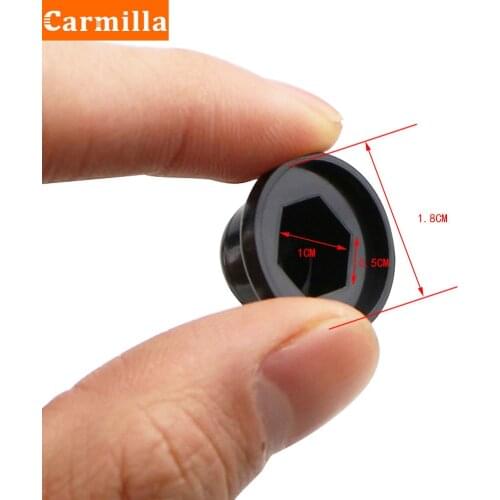 Carmilla 12Pcs/Set ABS Car Door Lock Screw Protector Cover Accessories for Ford Ecosport 2018 2019 2020