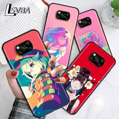 Anime Pink Girl Illustration Art For Xiaomi Poco C3 M3 M2 X3 NFC X2 F2 Pro F1 Mi Play Mix 3 A2 Lite A1 6 5 Phone Case