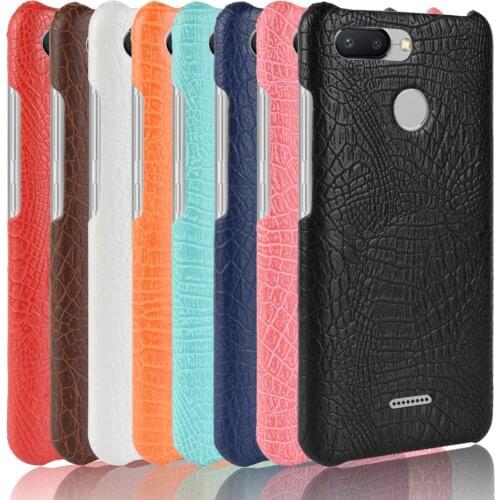 Subin Leather Crocodile Pattern New arrival for Xiaomi Redmi 6 Case Retro Luxury Crocodile Skin Cover For Redmi 6A Phone Case