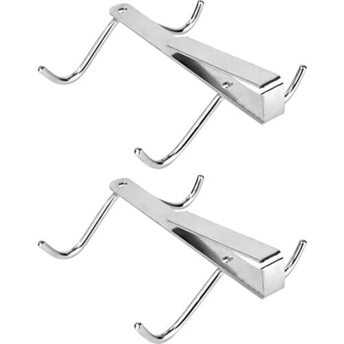 Coffee Mug Holder Rack 4-Hooks Cupboard Hanging Hook Kitchen Storage Shelf Organizer Closet Clothes Shelf Wardrobe